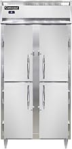 DL2RSES-HD Designer Line Slim Line Two Section Reach In Refrigerator, 36-1/4"W, Shallow Depth & Half-Height Doors