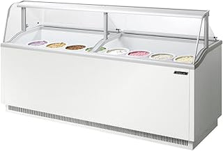 Turbo Tidc-91W Ice Cream Dipping Cabinet, Display Merchandiser, (16) 3 Gallon Ca