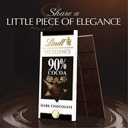 Lindt Dark Chocolate / 3.5 Ounce (Pack of 12) / bar Candy & Chocolate Bars