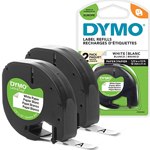 DYMO 1 / 2 / 12 mm x 4 m - Paper Labeling Tapes
