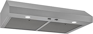 Broan-NuTone Luxury Modern 30-Inch 350 MAX Blower CFM 1.5 Sones Stainless Steel Range Hood