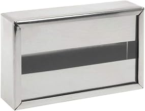HUBERT Chrome Block Style Sign Holder - 4 1/4"L x 2 1/2"H