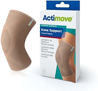 Actimove Everyday Supports Knee Brace, Closed Patella | Compression Sleeve for ACL, MCL Injury Recovery & Maximum Knee Support for Men and Women | Fits Right and Left Side, Beige, Large