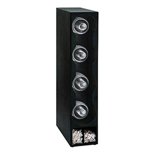 Four Section Countertop Vertical Dome Lid and Straw Organizer by DISPENSE-RITE – Polystyrene, Black, Model TLO-DL-4BT
