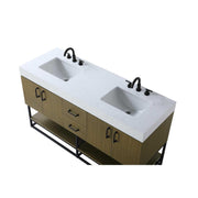 Caroline Bathroom Vanity Chestnut Brown by Lighting Design – Wood, Chestnut Brown, Model VF29260DMCB