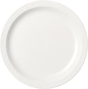 Cambro 825CWNR148 Plate, Narrow Rim, 8-1/4", Polycarbonate, Scratch Resistant, White, NSF - 48 / CS