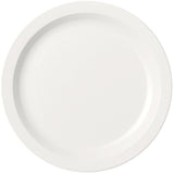 Plate, Narrow Rim, 8-1/4", Polycarbonate, Scratch Resistant, White, NSF - 48 / CS by Cambro – 8-1/4 inches, Polycarbonate, White, Pack of 48, Model 825CWNR148