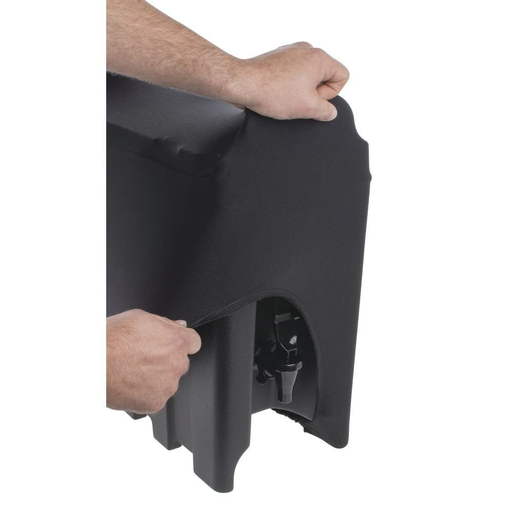 Spandex Beverage Dispenser Cover 5 gal by SNAP DRAPE INC (SDI BRANDS) – 5.0 gallons, Polyester/Spandex, Black, Model 683035101449