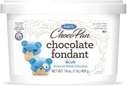 Satin Ice ChocoPan Blue Chocolate Fondant (1 Pound) For Cake Decorating