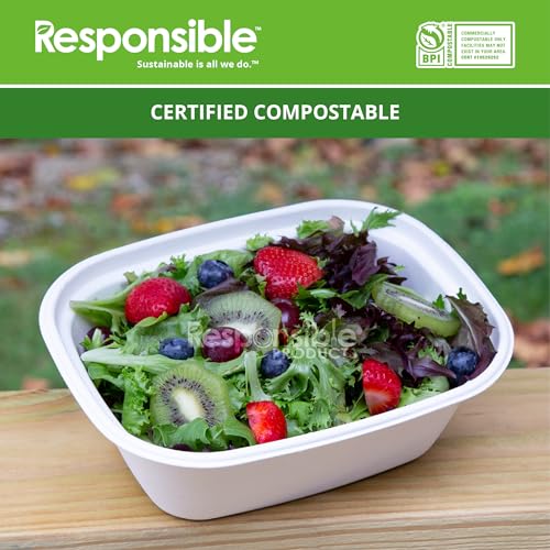 Responsible Products 48 oz (50 Count) / Natural Brown / Casual Bowls