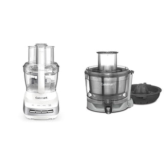 13-Cup Multifunctional Food Processor White & Core Elements™ Juicing Center for FP-110 & FP-130 Series Food Processors by Cuisinart – 13-Cup, Plastic (BPA-free), White