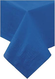 Hoffmaster 220622 Tissue/Poly Tablecover, 3 Ply, 108" Length x 54" Width, Navy (Case of 25)