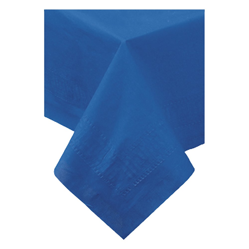 Hoffmaster Cellutex Table Covers, Tissue/polylined, 54" X 108", Navy Blue, 25/carton