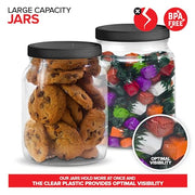 Stock Your Home 0.5 Gallon / 1.0 / Black Food Jars & Canisters