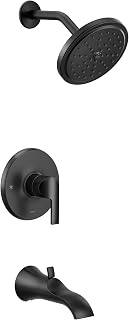 Moen UTS3203EPBL Doux M-CORE 3-Series 1-Handle Eco-Performance Tub and Shower Trim Kit, Valve Required, Matte Black