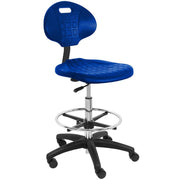 Blue Urethane Office by BenchPro – 21" to 31" (Height), Blue, Model LNT-UB-1L-BLUE