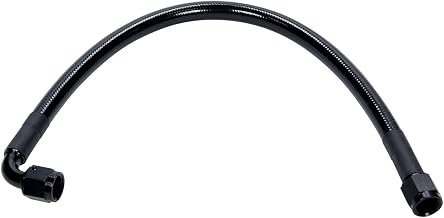 Allstar Performance Coated Braided Line 24in #6 Hose -6 Str/-6 90 Deg