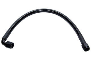 Coated Braided Line 24in #6 Hose -6 Str/-6 90 Deg by Allstar Performance – 24 inches x 8.0314960548 inches, Braided Stainless, Black, Model ALL48466-24