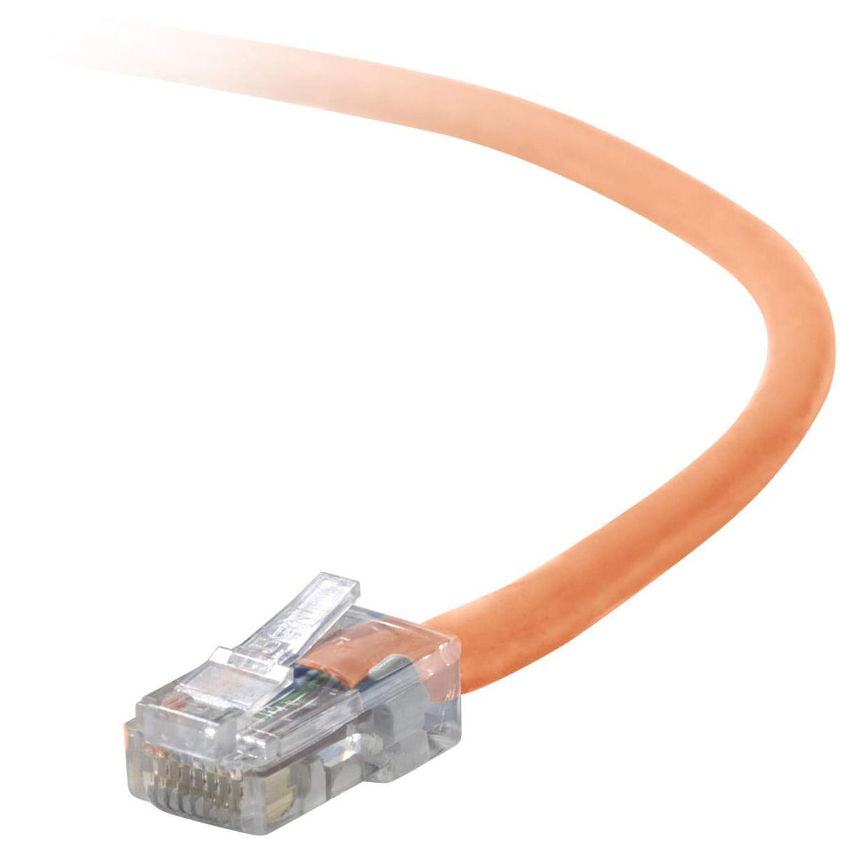 CAT5E Patch Cable RJ45M/RJ45M; 3 Orange () by Belkin – 3 feet, Copper, Gold,Orange,Purple, Model A3L791-03-ORG