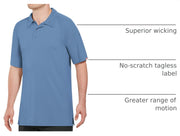 Red Kap 5X-Large / Medium Blue / Big-tall Active Performance Polo Shirt Polos