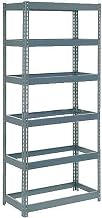 Global Industrial Extra Heavy Duty Shelving 48" W x 18" D x 60" H with 6 Shelves, No Deck, Gray