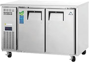 ETR2-24 24' Deep Side Mount Undercounter Worktop Refrigerator, Two Section/Two Doors, 115v, NSF - 9.0 Cubic Feet