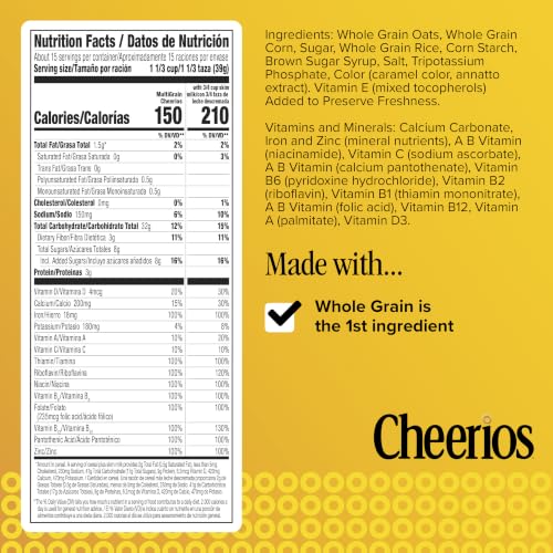 Cheerios Multi Grain / 20.6 Ounce (Pack of 1) / 1 Cold Cereal
