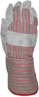 MCR Safety 1210 Leather Gunn Pattern Glove, Large, Grey (Pack of 12)