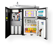 36" All-in-One Kitchenette by Summit Appliance – Large, 3.2 cubic_feet, Stainless Steel, Black, Model CK36EL