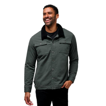 Mens Cloud Denim Sherpa Balsam Green X-Large by TravisMathew – Rayon, Balsam Green, Model 1MZ500