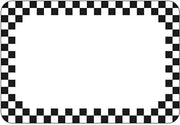 Vinyl Heat Resistant Write On Tag With Mini Black Checks 2 1/8"H x 3 1/8"L