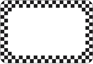 Vinyl Heat Resistant Write On Tag With Mini Black Checks 2 1/8"H x 3 1/8"L
