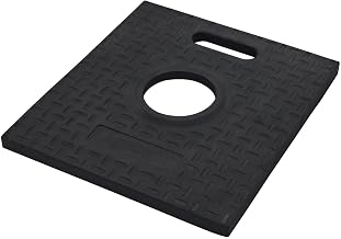 Global Industrial Rubber Base for Delineator Post, Square, Black