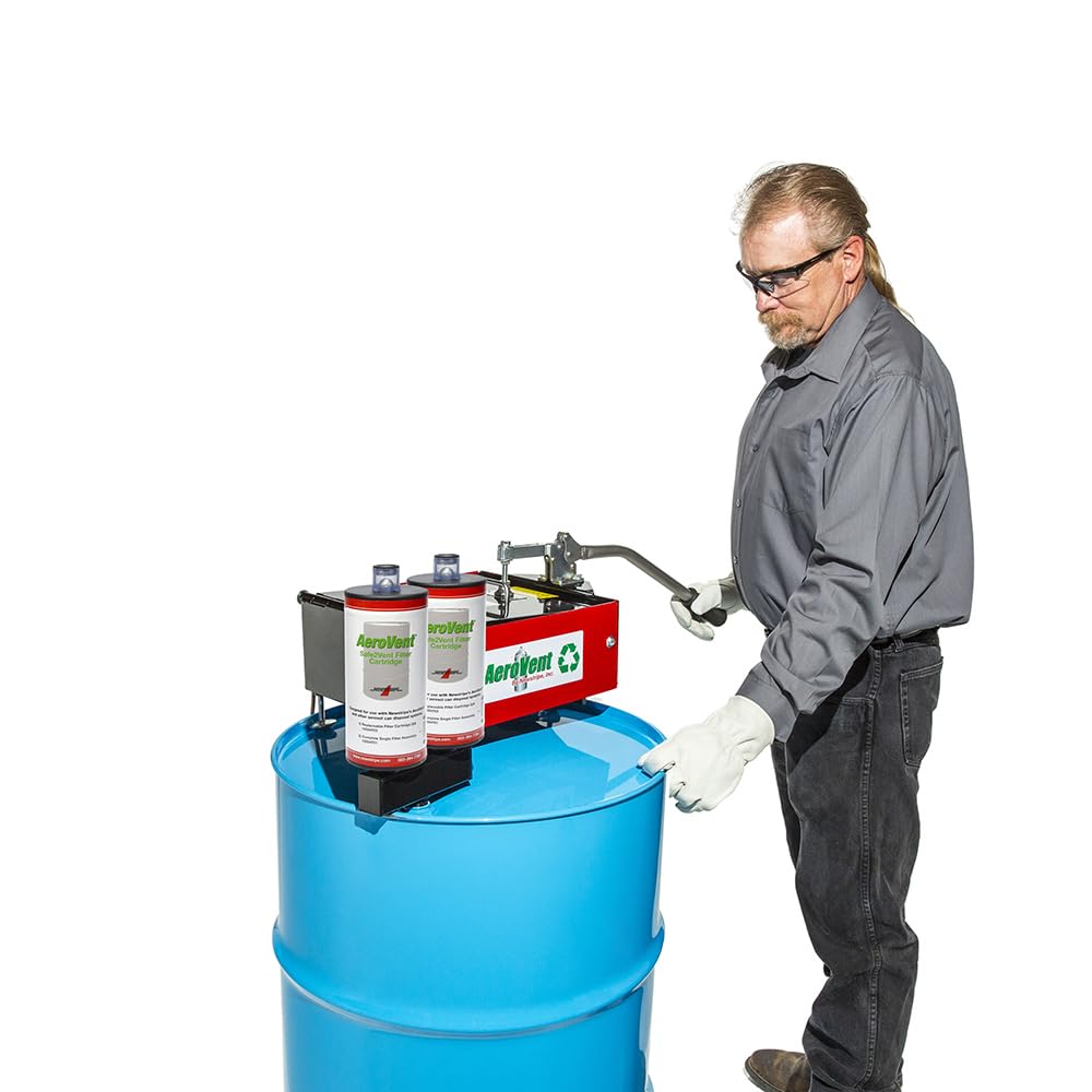 3 Can Aerosol Can Disposal System by Aerovent – All Welded Steel With Aluminum Chamber, Green, Model 10004721