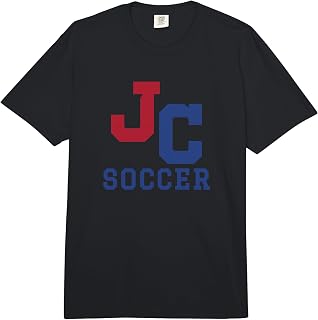 John Curtis Christian School Logo Soccer Comfort Colors Adult Heavyweight T-Shirt
