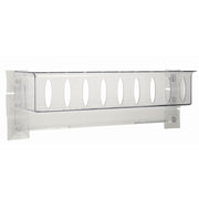 Refrigerator Cooler Door Beverage Rack Clear Polycarbonate - 18 1/4" L x 4 1/2" W x 6" H by HUBERT – 18 1/4"L x 4 1/2"D x 6"H, Polycarbonate, Clear, Model HVL-16,CS OF 10