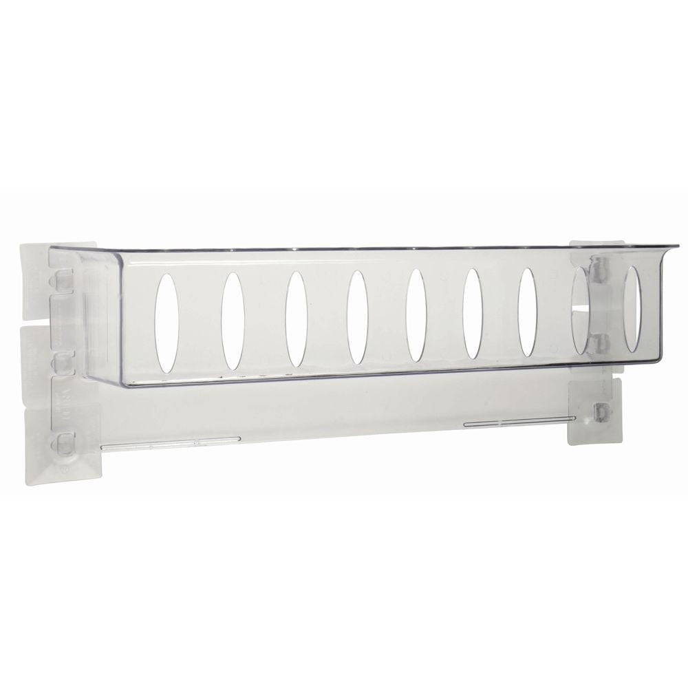 Refrigerator Cooler Door Beverage Rack Clear Polycarbonate - 18 1/4" L x 4 1/2" W x 6" H by HUBERT – 18 1/4"L x 4 1/2"D x 6"H, Polycarbonate, Clear, Model HVL-16,CS OF 10