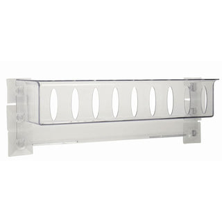 Refrigerator Cooler Door Beverage Rack Clear Polycarbonate - 18 1/4" L x 4 1/2" W x 6" H by HUBERT – 18 1/4"L x 4 1/2"D x 6"H, Polycarbonate, Clear, Model HVL-16,CS OF 10