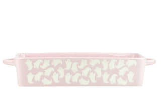 Flying Ghost Bakeware by 10 Strawberry Street – Rectangle, Ceramic, Pink, Model PVG-44-30-007-DS