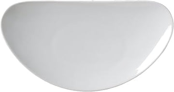 AV-CR22 Ventana Crescent Plate, 8-1/2", Porcelain White (Pack of 36)