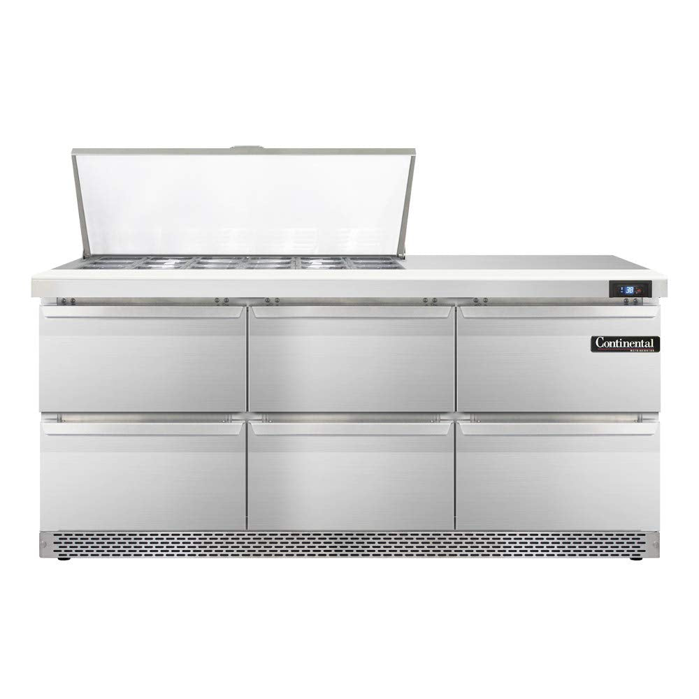 SW72-18M-FB-D Mighty Top Sandwich Unit by Continental Refrigerator – 20.6 cubic_feet