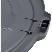 Global Industrial Gray / 27.5" Diameter x 2.5"H / Utilitarian Trash Can Lids