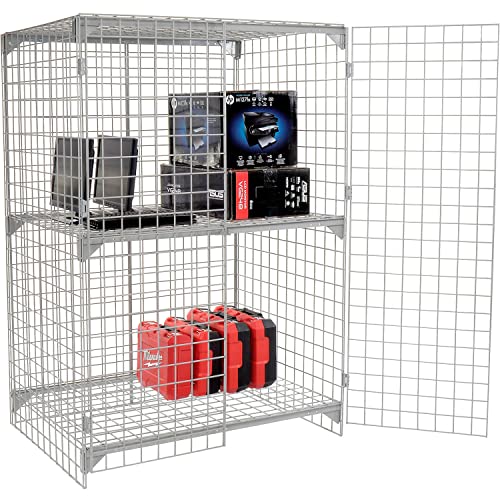 Global Industrial 4' x 2' x 6' / Gray / Industrial Storage Lockers