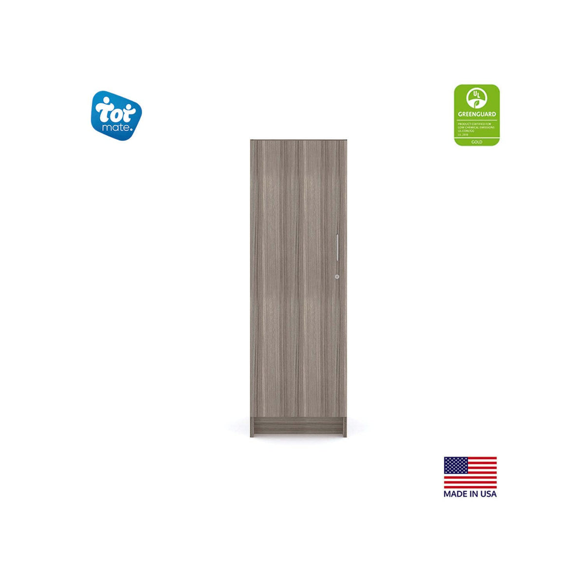 Single-Door Tall Cabinet by Tot Mate – Elm, Model TM2084A.0W92