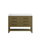 Karson Bathroom Vanity Chestnut Brown by Lighting Design – Wood, Chestnut Brown, Model VF60548MCB-BS