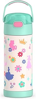 THERMOS FUNTAINER Water Bottle with Straw, 14oz, Princess