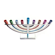 Emanuel Hanukkah Menorah, Classic Design, Large Multi Color