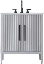 Elegant Kitchen and Bath 30" Single Bathroom Vanity in Grey