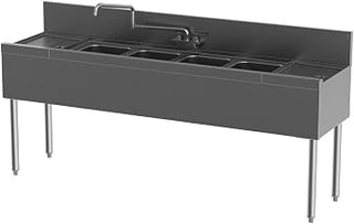 Perlick TS64C 72" Four Compartment Underbar Sink
