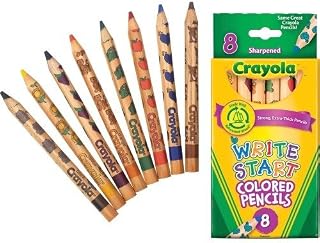 16 Pack CRAYOLA LLC FORMERLY BINNEY & SMITH CRAYOLA WRITE START 8 CT COLORED